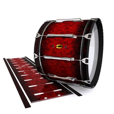 Yamaha 8300 Field Corps Bass Drum Slip - Burning Embers (red)