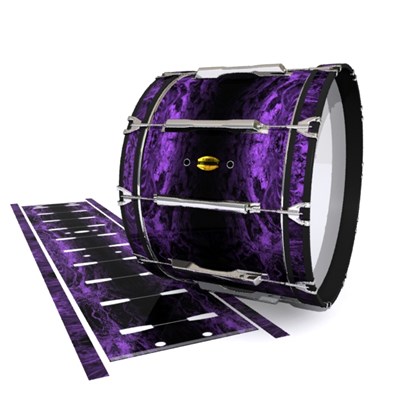 Yamaha 8300 Field Corps Bass Drum Slip - Coast GEO Marble Fade (Purple)