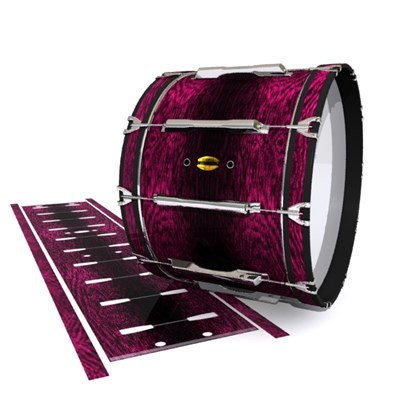 Yamaha 8300 Field Corps Bass Drum Slip - Festive Pink Rosewood (Pink)