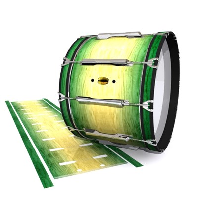 Yamaha 8300 Field Corps Bass Drum Slip - Jungle Stain Fade (Green)