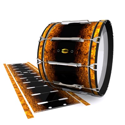 Yamaha 8300 Field Corps Bass Drum Slip - Pangaea Fade (Orange)