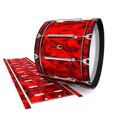 Yamaha 8300 Field Corps Bass Drum Slip - Red Cosmic Glass (Red)