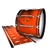 Yamaha 8300 Field Corps Bass Drum Slip - Red Light Rays (Themed)