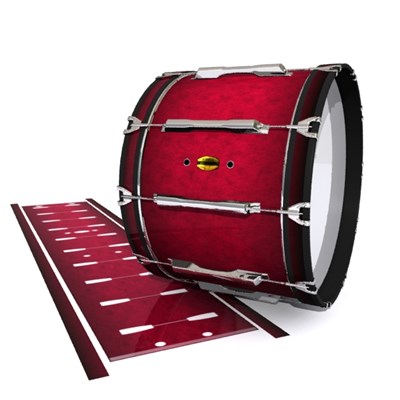 Yamaha 8300 Field Corps Bass Drum Slip - Smoke Crimson (Red)