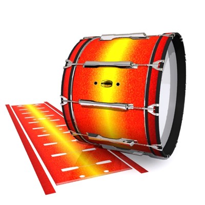Yamaha 8300 Field Corps Bass Drum Slip - Sunfire (Orange) (Yellow)