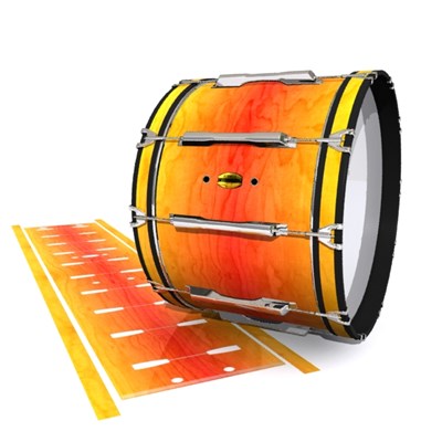 Yamaha 8300 Field Corps Bass Drum Slip - Sunshine Stain (Orange) (Yellow)