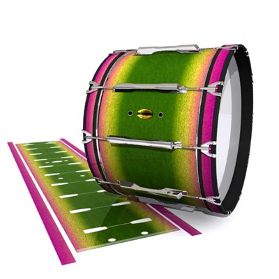 Yamaha 8300 Field Corps Bass Drum Slip - Tropical Hybrid (Green) (Yellow)