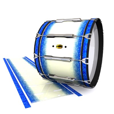 Yamaha 8300 Field Corps Bass Drum Slip - Vanilla Beach (Blue)