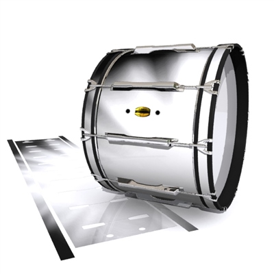 Yamaha 8300 Field Corps Bass Drum Slip - White Light Rays (Themed)