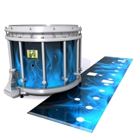 Yamaha 9200 Field Corps Snare Drum Slip - Blue Flames (Themed)