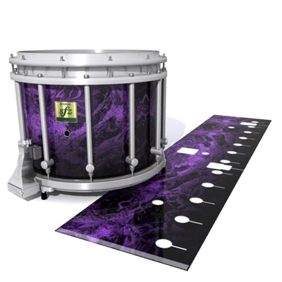 Yamaha 9200 Field Corps Snare Drum Slip - Coast GEO Marble Fade (Purple)