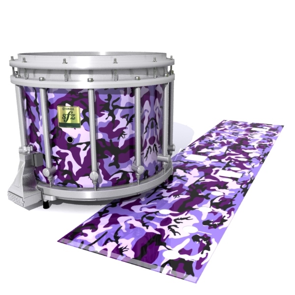 Yamaha 9200 Field Corps Snare Drum Slip - Coastline Dusk Traditional Camouflage (Purple)
