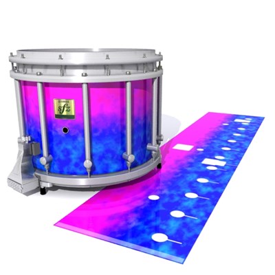 Yamaha 9200 Field Corps Snare Drum Slip - Cotton Candy (Blue) (Pink)
