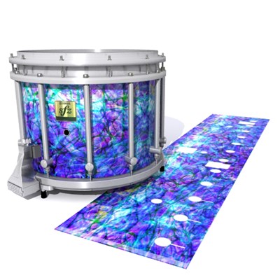 Yamaha 9200 Field Corps Snare Drum Slip - Electro Blue Plasma (Blue) (Purple)