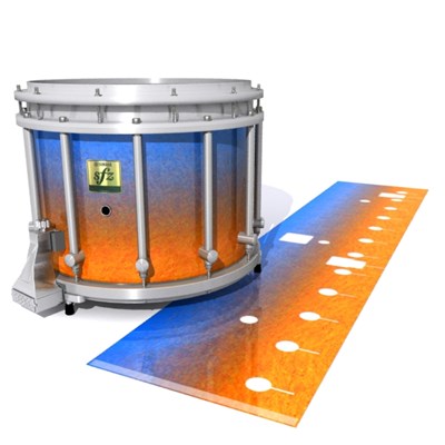 Yamaha 9200 Field Corps Snare Drum Slip - Exuma Sunset (Blue) (Orange)