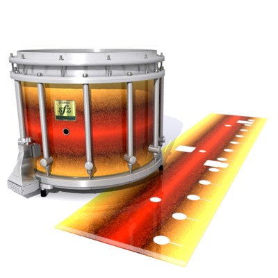 Yamaha 9200 Field Corps Snare Drum Slip - Jupiter Storm (Red) (Yellow)
