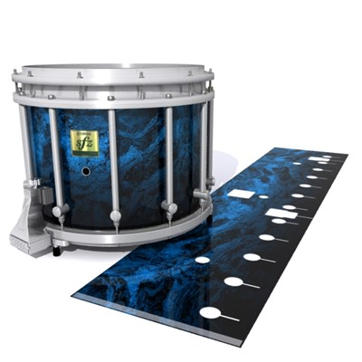 Yamaha 9200 Field Corps Snare Drum Slip - Ocean GEO Marble Fade (Blue)