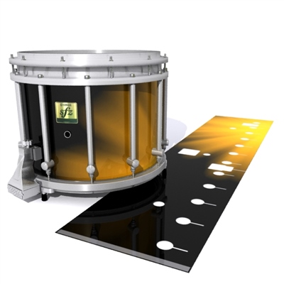 Yamaha 9200 Field Corps Snare Drum Slip - Orange Light Rays (Themed)
