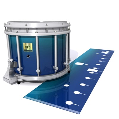 Yamaha 9200 Field Corps Snare Drum Slip - Pacific Fade (Blue) (Aqua)