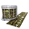 Yamaha 9200 Field Corps Snare Drum Slip - Wave Brush Strokes Yellow and Black (Yellow)