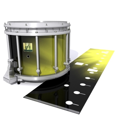 Yamaha 9200 Field Corps Snare Drum Slip - Yellow Light Rays (Themed)