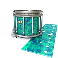 Yamaha 9300/9400 Field Corps Snare Drum Slip - Aqua Cosmic Glass (Aqua)