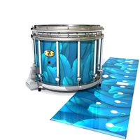 Yamaha 9300/9400 Field Corps Snare Drum Slip - Blue Feathers (Themed)