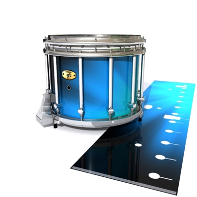 Yamaha 9300/9400 Field Corps Snare Drum Slip - Blue Light Rays (Themed)