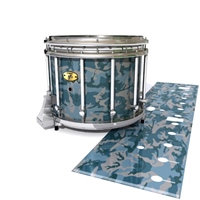 Yamaha 9300/9400 Field Corps Snare Drum Slip - Blue Slate Traditional Camouflage (Blue)