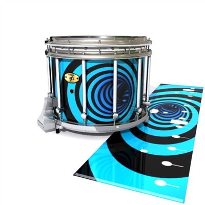 Yamaha 9300/9400 Field Corps Snare Drum Slip - Blue Vortex Illusion (Themed)
