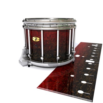 Yamaha 9300/9400 Field Corps Snare Drum Slip - Burgundy Rock (Red)