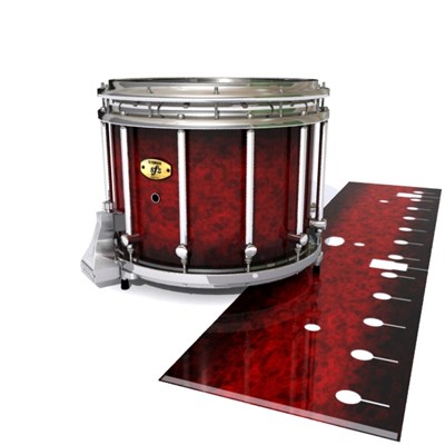 Yamaha 9300/9400 Field Corps Snare Drum Slip - Burning Embers (red)