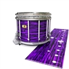 Yamaha 9300/9400 Field Corps Snare Drum Slip - Chaos Brush Strokes Purple and Black (Purple)