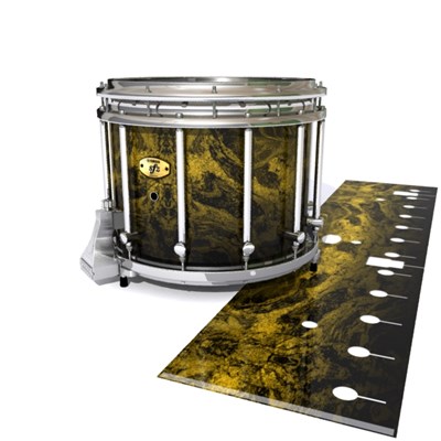 Yamaha 9300/9400 Field Corps Snare Drum Slip - Desert GEO Marble Fade (Yellow)