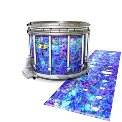 Yamaha 9300/9400 Field Corps Snare Drum Slip - Electro Blue Plasma (Blue) (Purple)