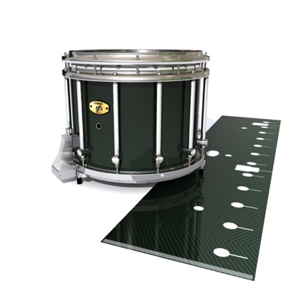 Yamaha 9300/9400 Field Corps Snare Drum Slip - Green Carbon Fade (Green)