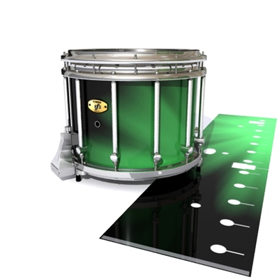 Yamaha 9300/9400 Field Corps Snare Drum Slip - Green Light Rays (Themed)