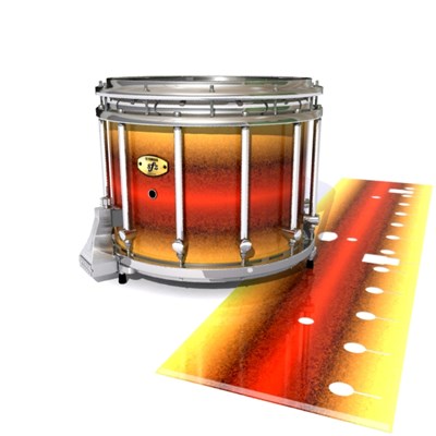 Yamaha 9300/9400 Field Corps Snare Drum Slip - Jupiter Storm (Red) (Yellow)