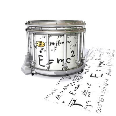 Yamaha 9300/9400 Field Corps Snare Drum Slip - Mathmatical Equations on White (Themed)