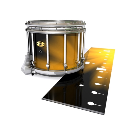 Yamaha 9300/9400 Field Corps Snare Drum Slip - Orange Light Rays (Themed)