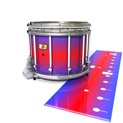 Yamaha 9300/9400 Field Corps Snare Drum Slip - Orion Fade (Blue) (Red)