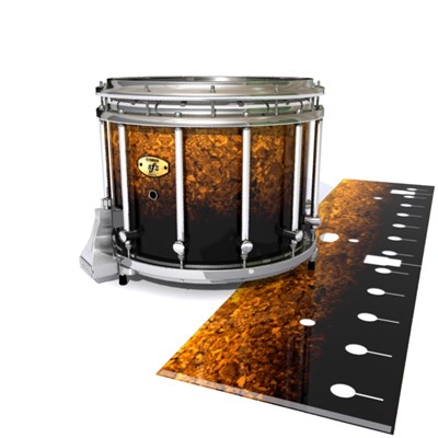 Yamaha 9300/9400 Field Corps Snare Drum Slip - Pangaea Fade (Orange)