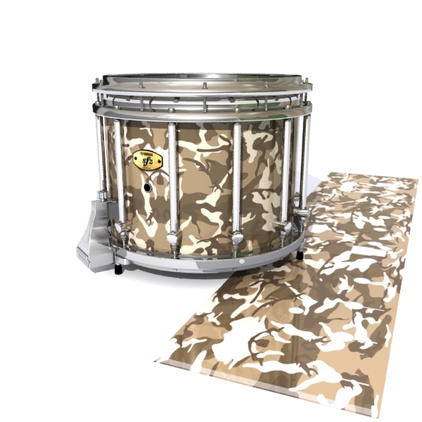 Yamaha 9300/9400 Field Corps Snare Drum Slip - Quicksand Traditional Camouflage (Neutral)