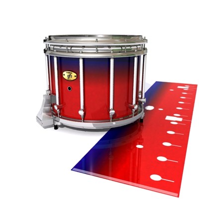 Yamaha 9300/9400 Field Corps Snare Drum Slip - Red Arrow (Red) (Blue)