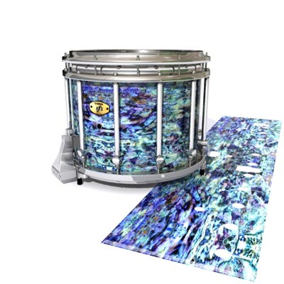 Yamaha 9300/9400 Field Corps Snare Drum Slip - Seabed Abalone (Blue) (Aqua)