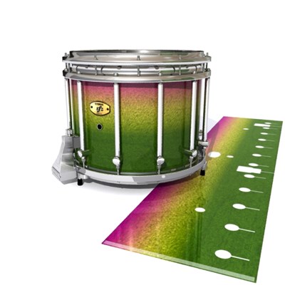 Yamaha 9300/9400 Field Corps Snare Drum Slip - Tropical Hybrid (Green) (Yellow)