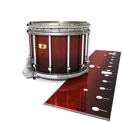 Yamaha 9300/9400 Field Corps Snare Drum Slip - Volcano Rush (Red)