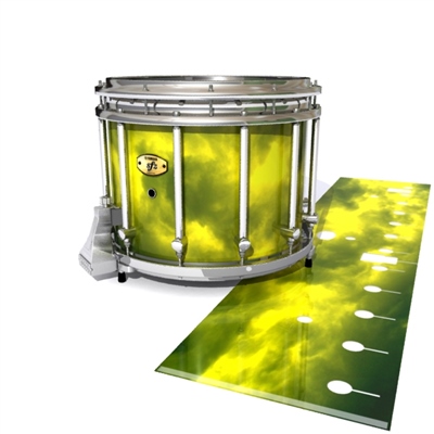 Yamaha 9300/9400 Field Corps Snare Drum Slip - Yellow Smokey Clouds (Themed)