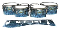 Yamaha 8200 Field Corps Tenor Drum Slips - Aeriform (Blue)