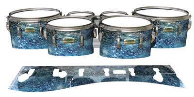 Yamaha 8200 Field Corps Tenor Drum Slips - Aeriform (Blue)